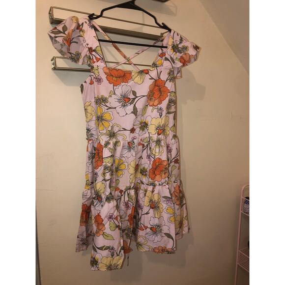 B.O.G. Collective Lottie & Holly NWT Womens Floral Blush Mini Dress XS - Picture 1 of 10